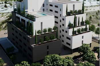 Nueva construcción Hotel Ibis Styles cerca del Aeropuerto de Madrid Barajas.